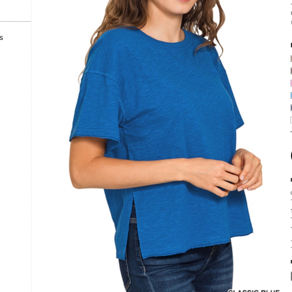 🌼 ZENANA “ GERI 9 “ ZENANA COTTON SHORT SLEEVE TEE SHIRT 30